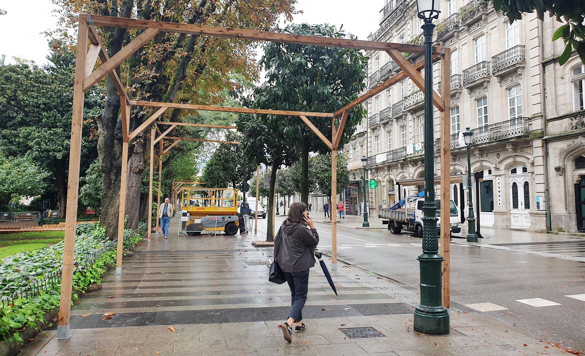 Vigo ya construye su Navidad