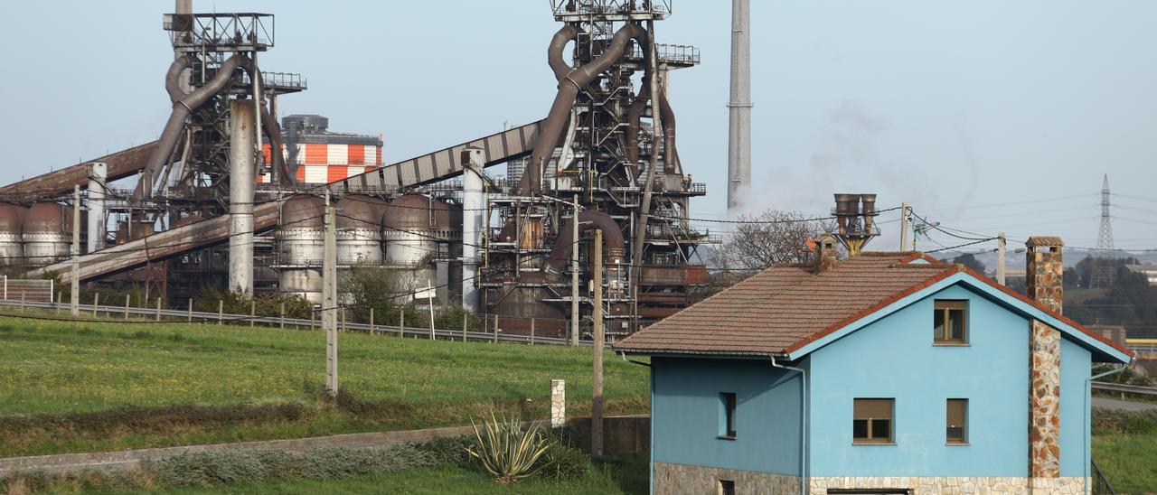 La planta de Arcelor en Gijón.
