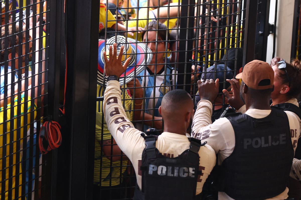 Los incidentes en el estadio de la final de la Copa América