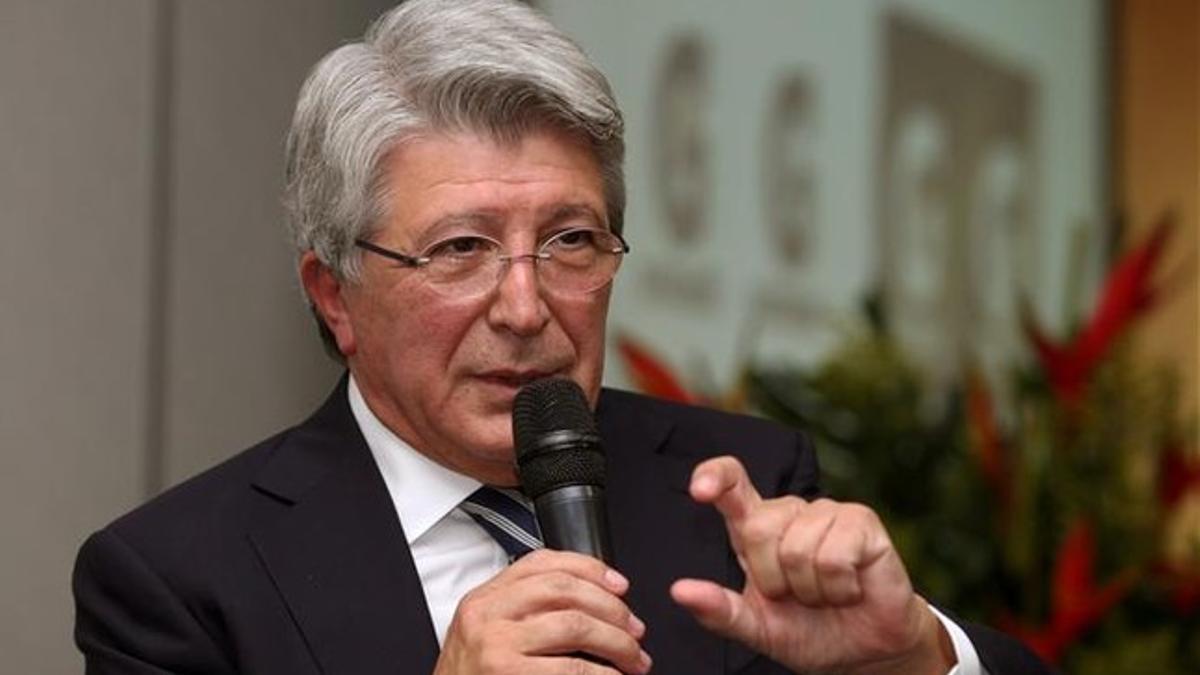 Enrique Cerezo, presidente del Atlético