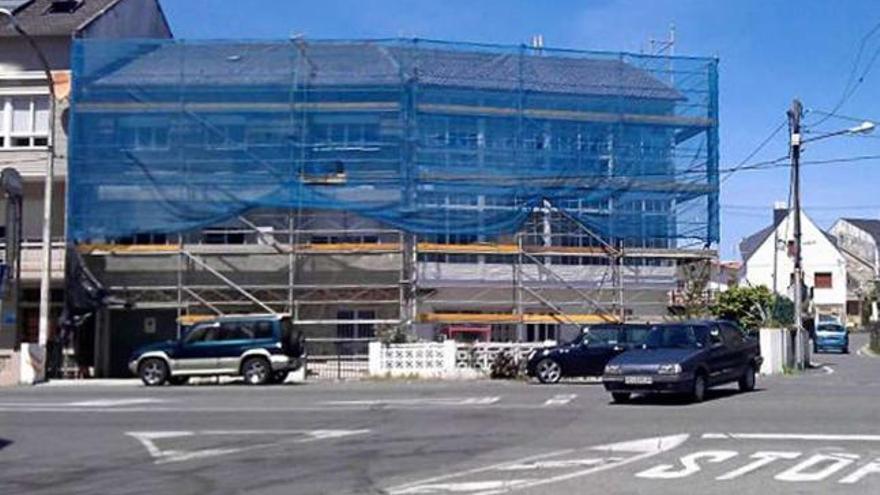 Vivienda familiar de la alcaldesa en obras.  // G.S.