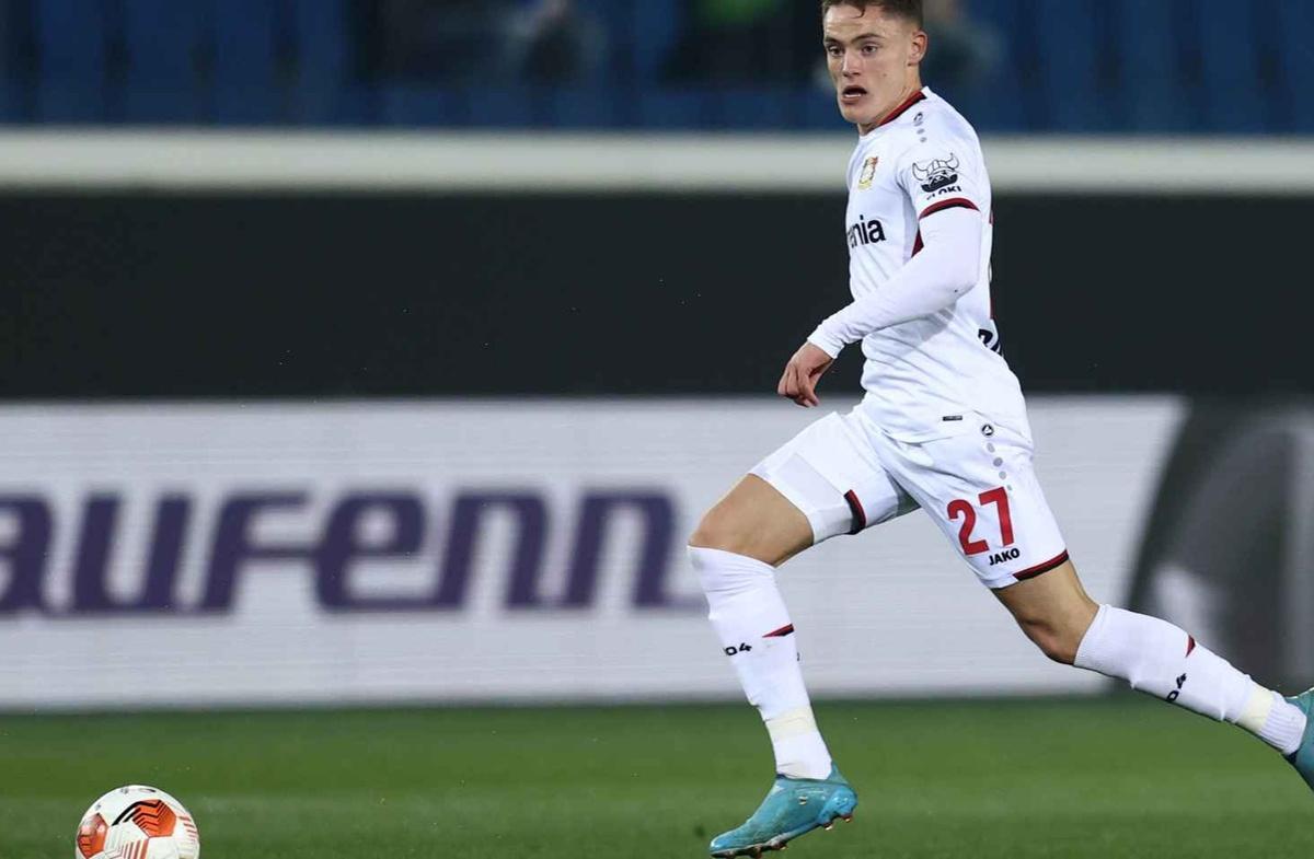 Florian Wirtz, durante un partido de Europa League