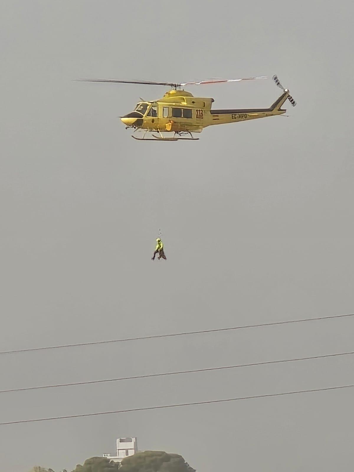 Rescate en la zona de diseminados de Benicull.