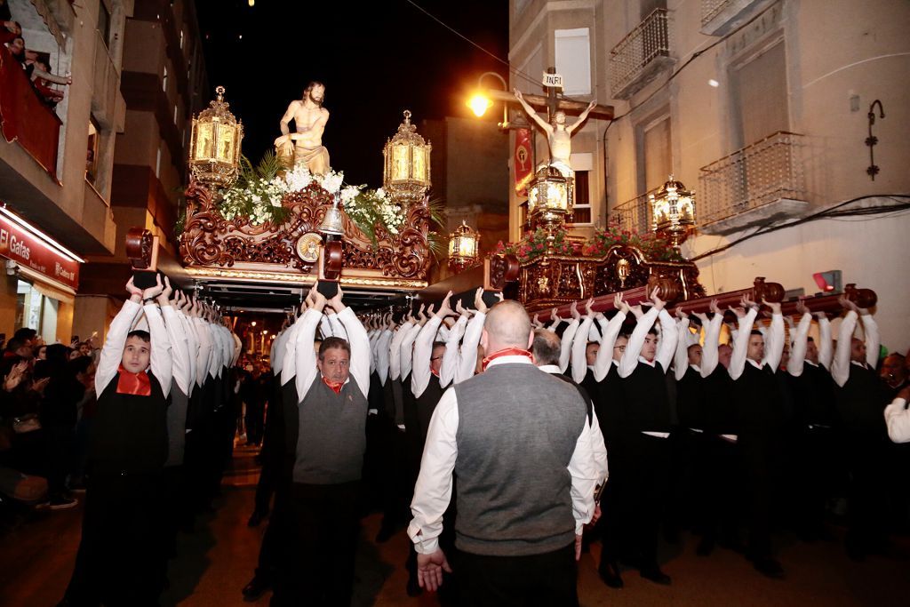 Imágenes del encuentro de las tres imágenes de la Archicofradía del Cristo de la Sangre de Lorca