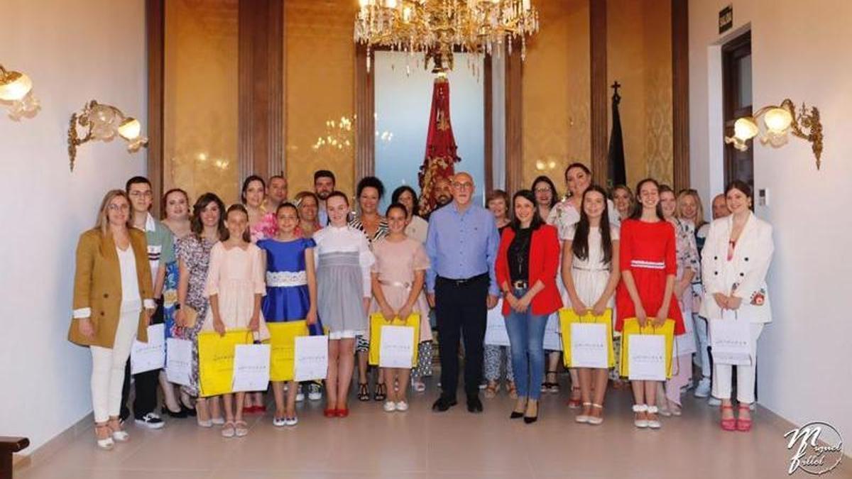 Recepción del Ayuntamiento de Orihuela este fin de semana durante las convivencias de candidatas.