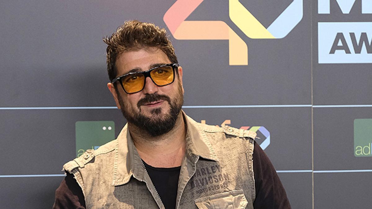 Antonio Orozco durante los premios 40 principales en Madrid