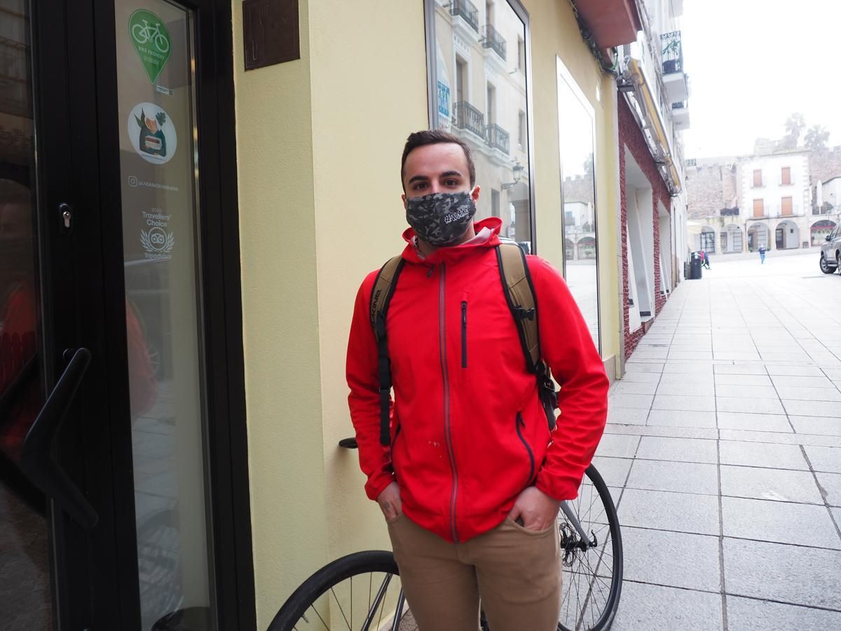 A la pelu en bicicleta