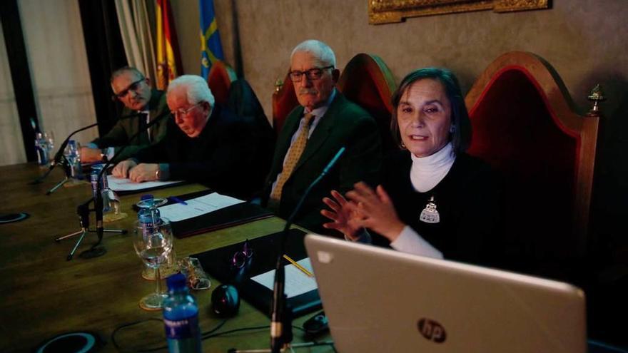 Por la izquierda, Fernando Delgado, Agustín Hevia, Ramón Rodríguez y Pilar García, ayer, en el RIDEA.