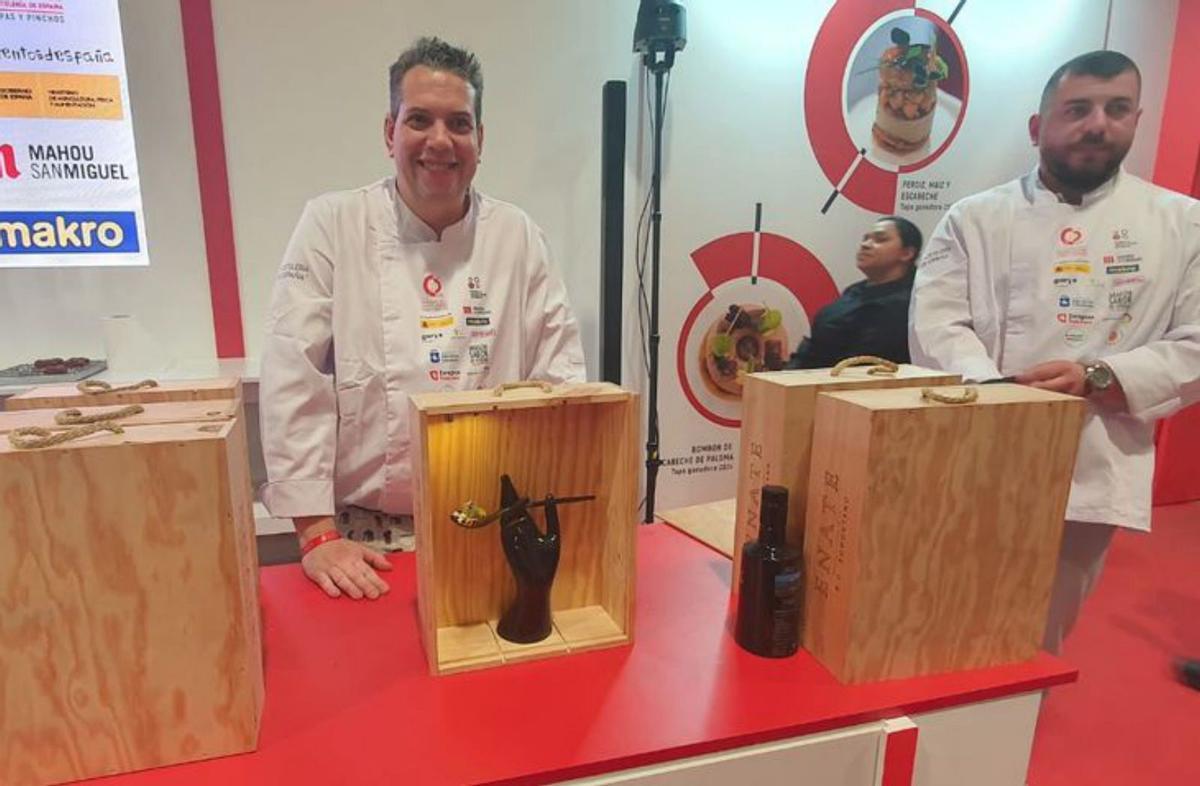 Fernández en el Concurso Nacional de Tapas y Pinchos.