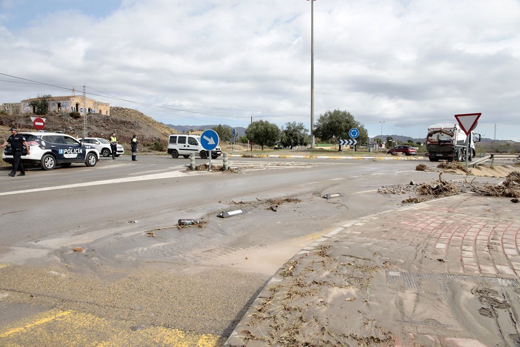 Estas son las imágenes que deja la DANA a su paso por Águilas