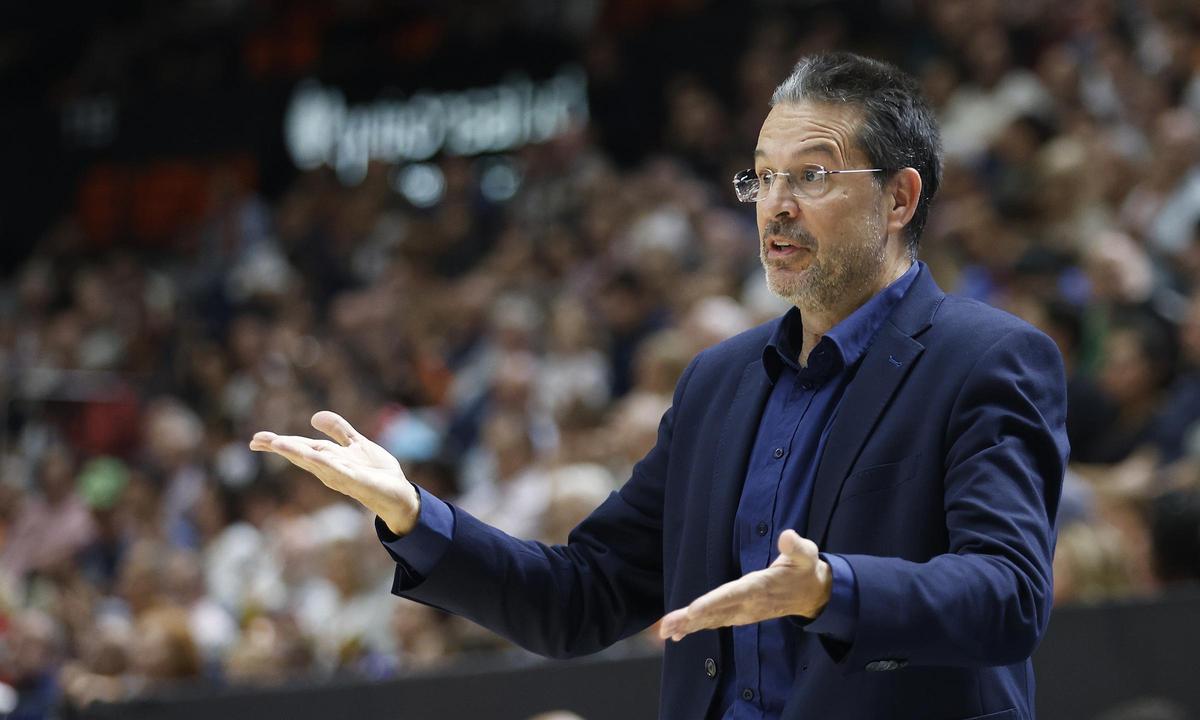 Pedro Martínez, en su última visita a La Fonteta con el BAXI Manresa