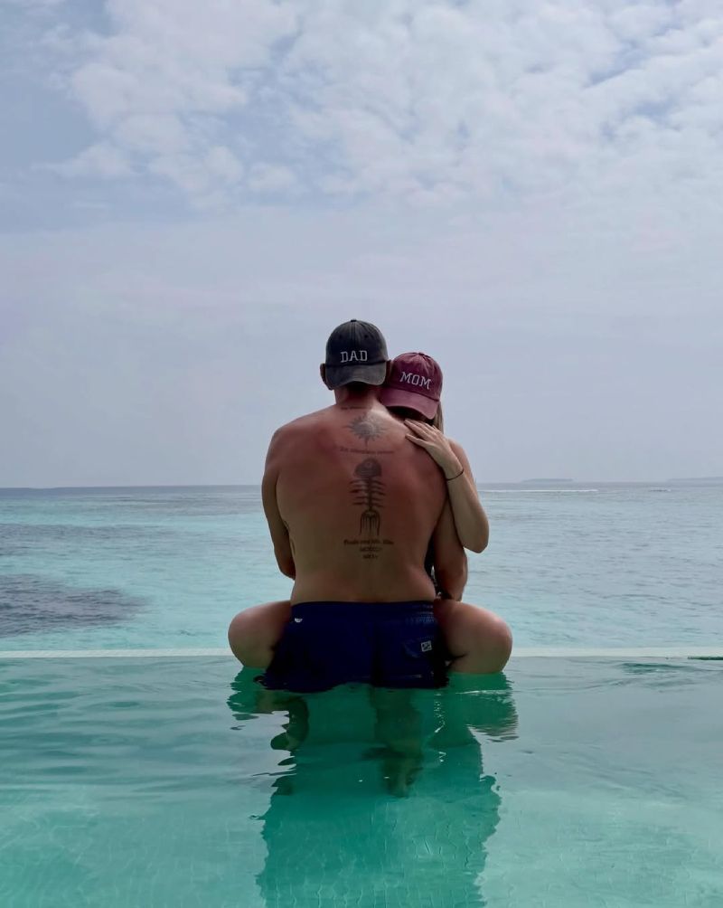 La foto eleigda por Joaquín Prat para anunciar su paternidad