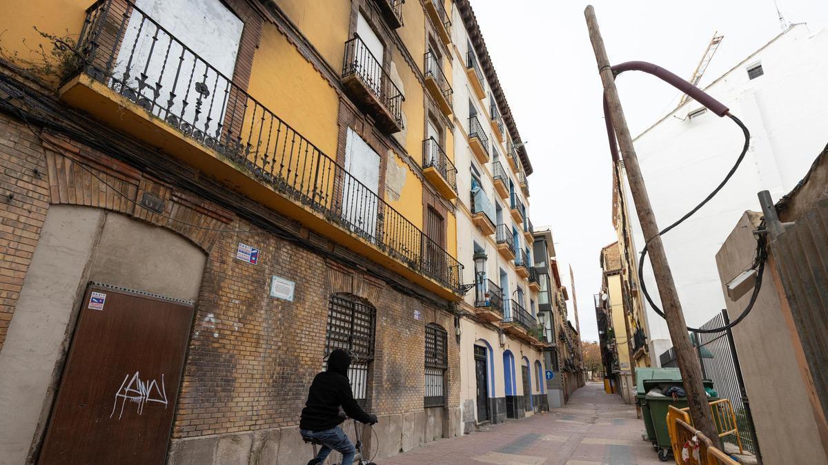 Calle Pignatelli, en el Casco Histórico de Zaragoza.