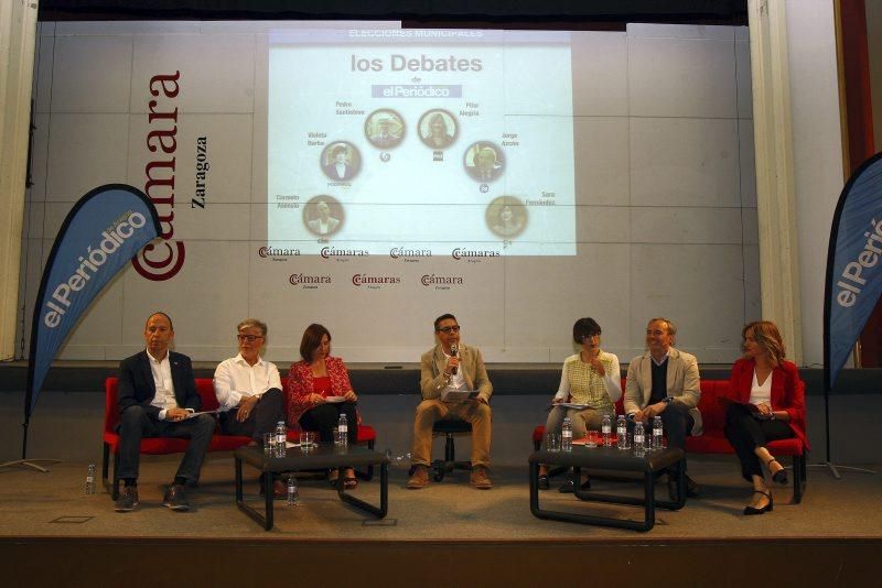 Galería del debate de los candidatos a la alcaldía de Zaragoza