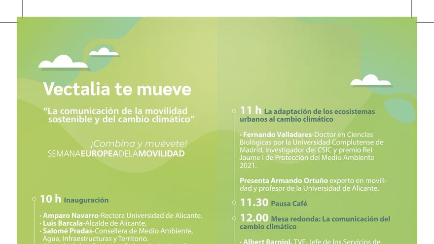 Meteorólogos, periodistas y expertos debaten en una jornada sobre la comunicación de la movilidad sostenible y el cambio climático en Alicante