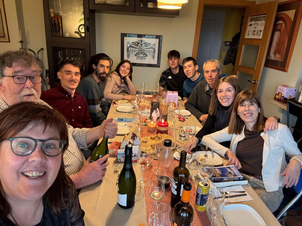 Fitó amb la seva família en un àpat nadalenc