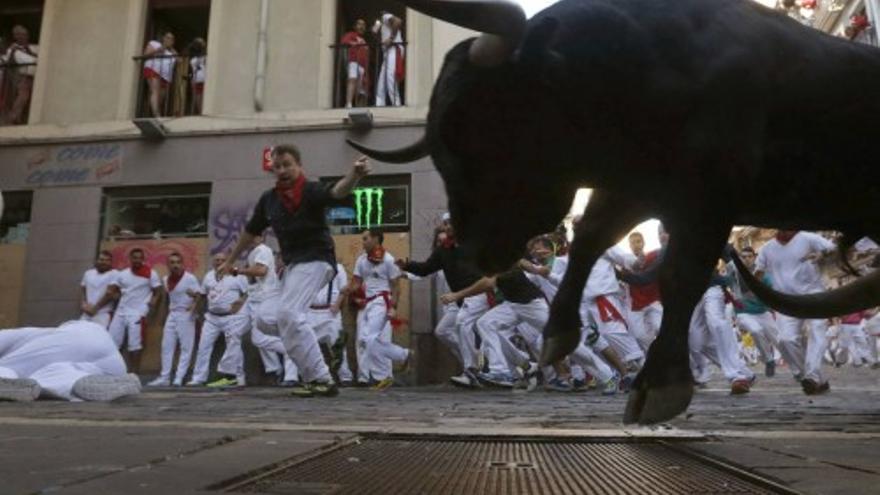 San Fermín 2015: Séptimo encierro veloz y accidentado