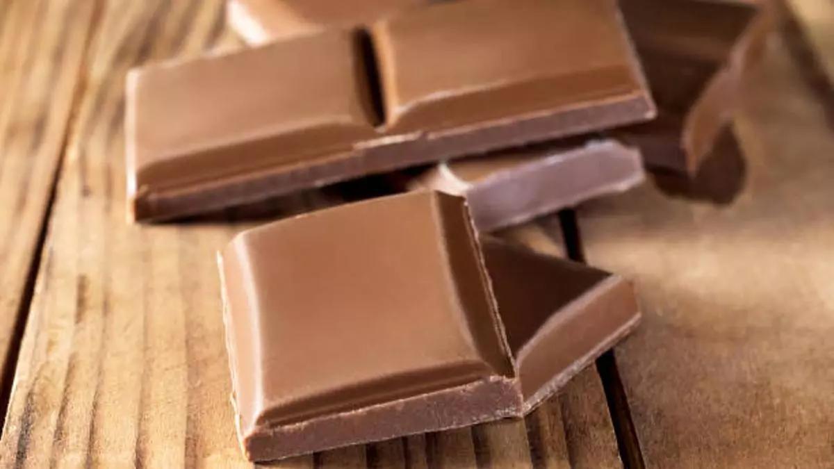 Una tableta de chocolate