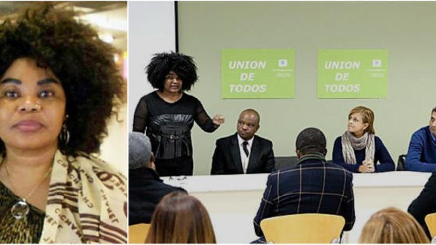 Helen Mukoro durante un acto del partido Unión de Todos.