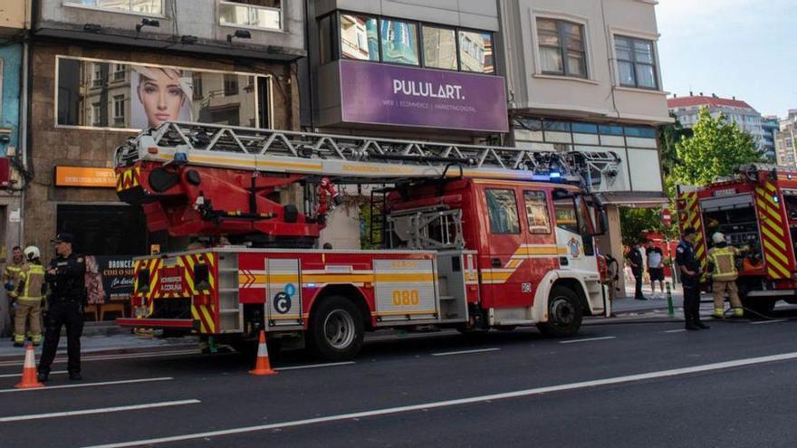 Fuego en un centro de estética de Cuatro Caminos