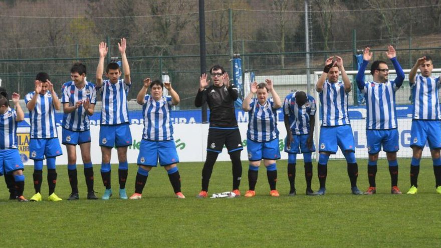 Los jugadores del Dépor la temporada pasada. | Carlos Pardellas