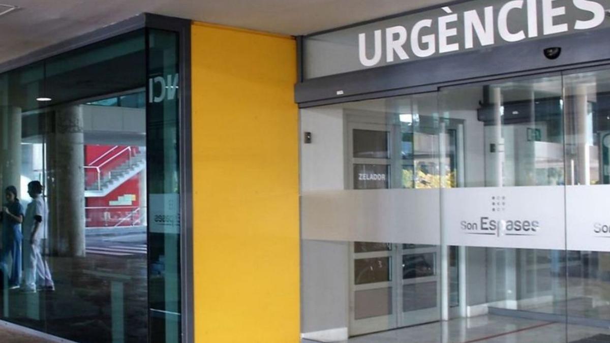 Imagen de la entrada de Urgencias en el Hospital Son Espases.
