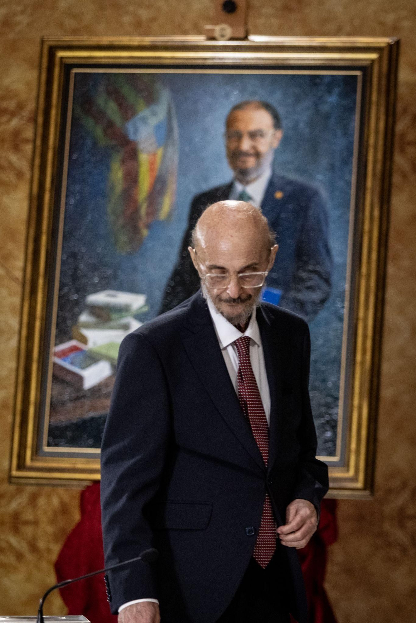 En imágenes | Acto de entrega del retrato de Javier Lambán