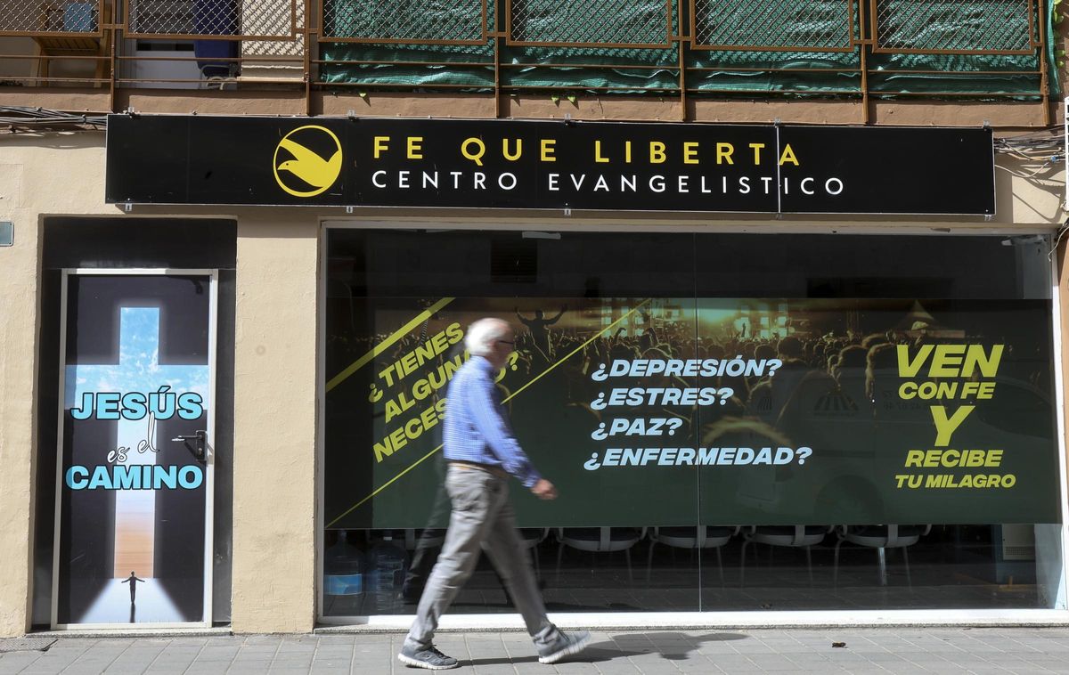 La iglesia evangélica Fe Que Liberta, en la calle Ingeniero Canales.