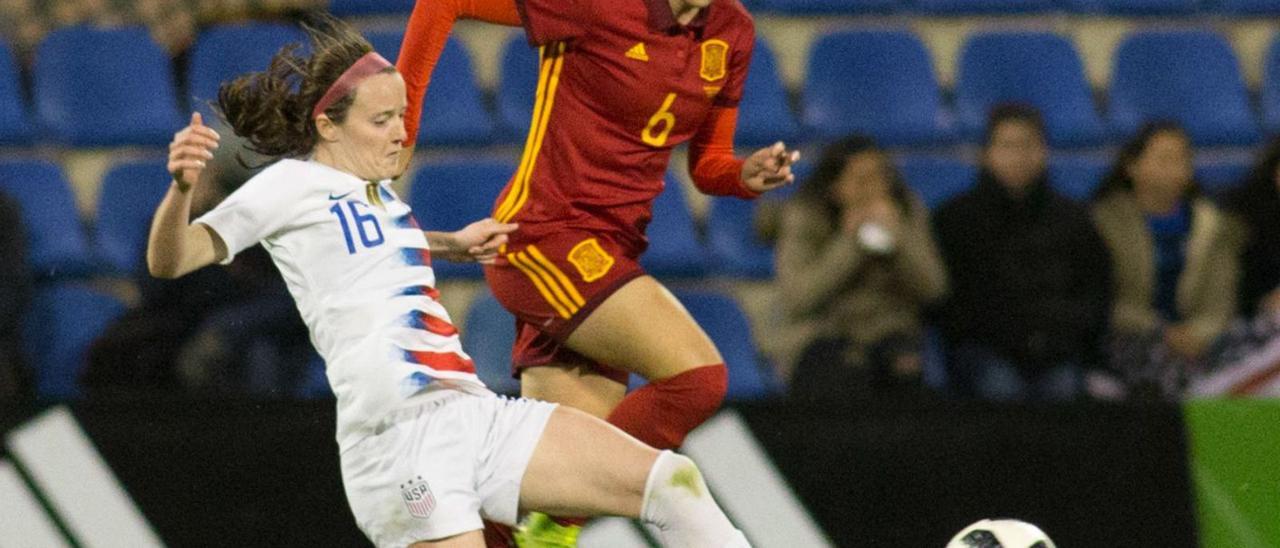 imagen del último partido que la selección española femenina disputó en Alicante en 2019. | JOSE NAVARRO