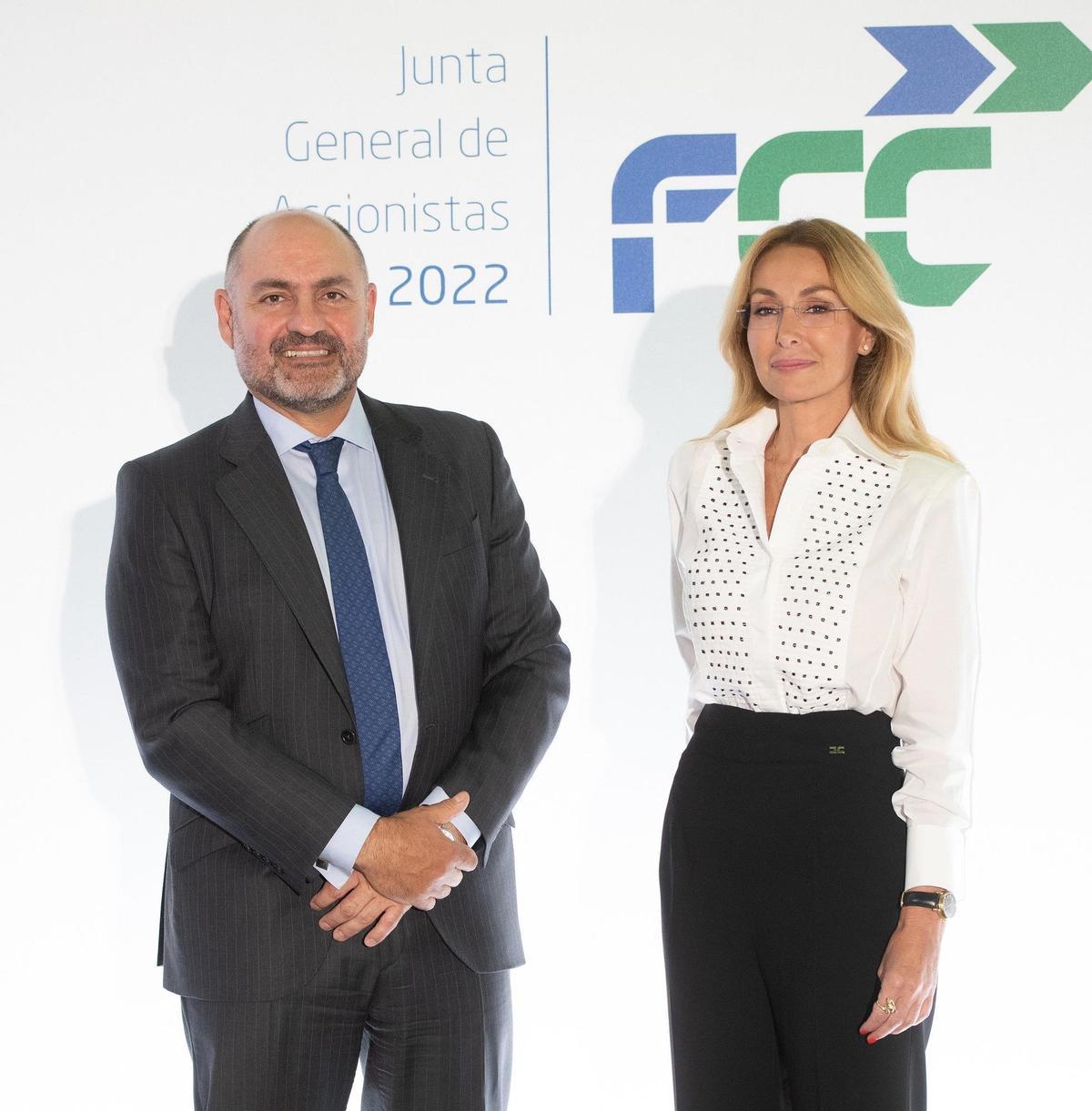 Pablo Colio y Esther Alcocer Koplowitz, CEO y presidenta de FCC.