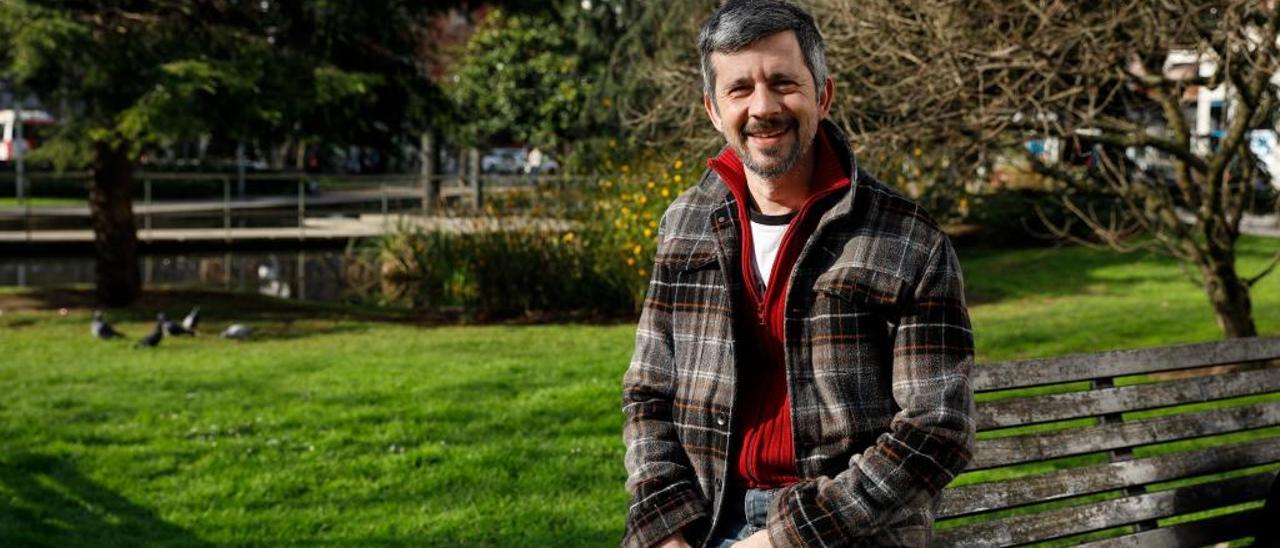 Pablo Puente, en la plaza de Europa.