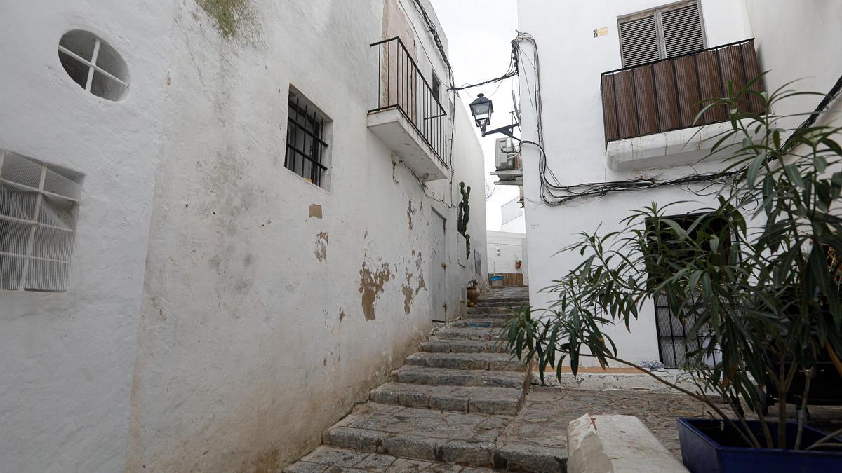 Una calle del barrio de sa Penya