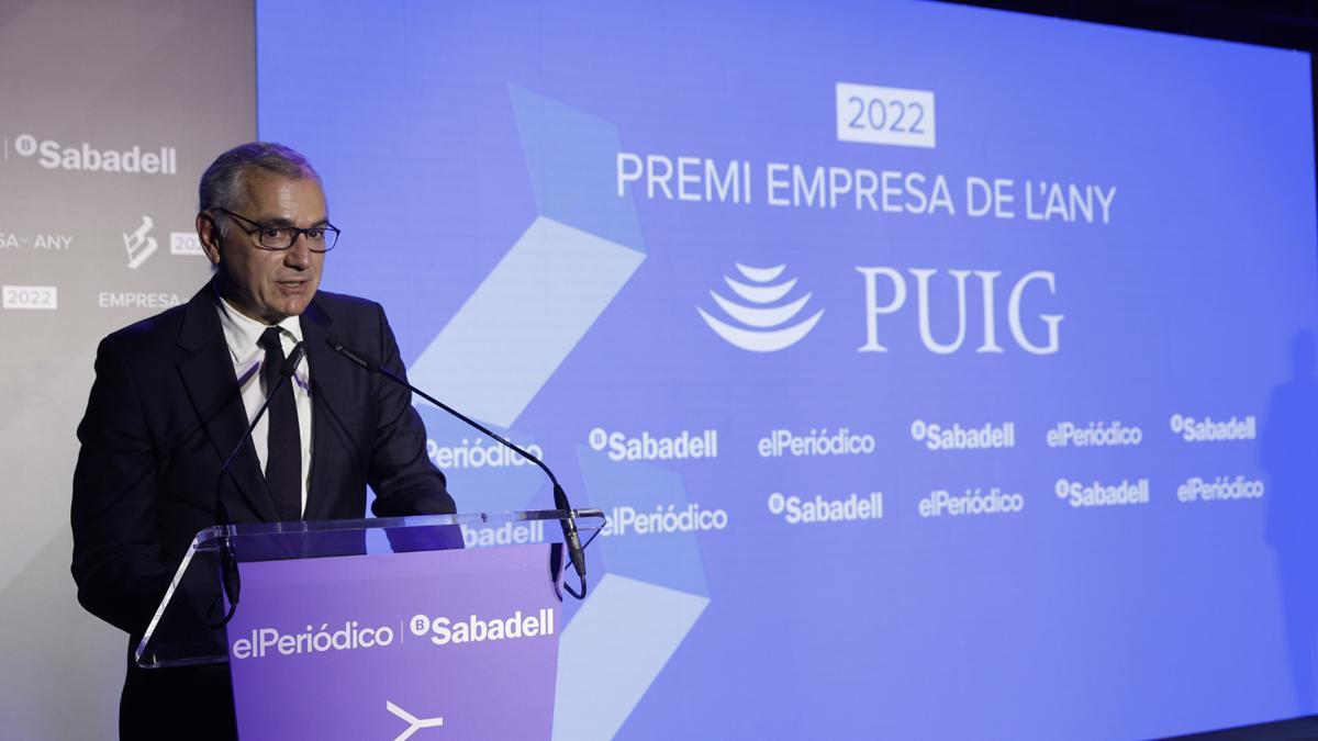 Marc Puig, presidente ejecutivo de Puig, recibe el premio a Empresa de l'Any.