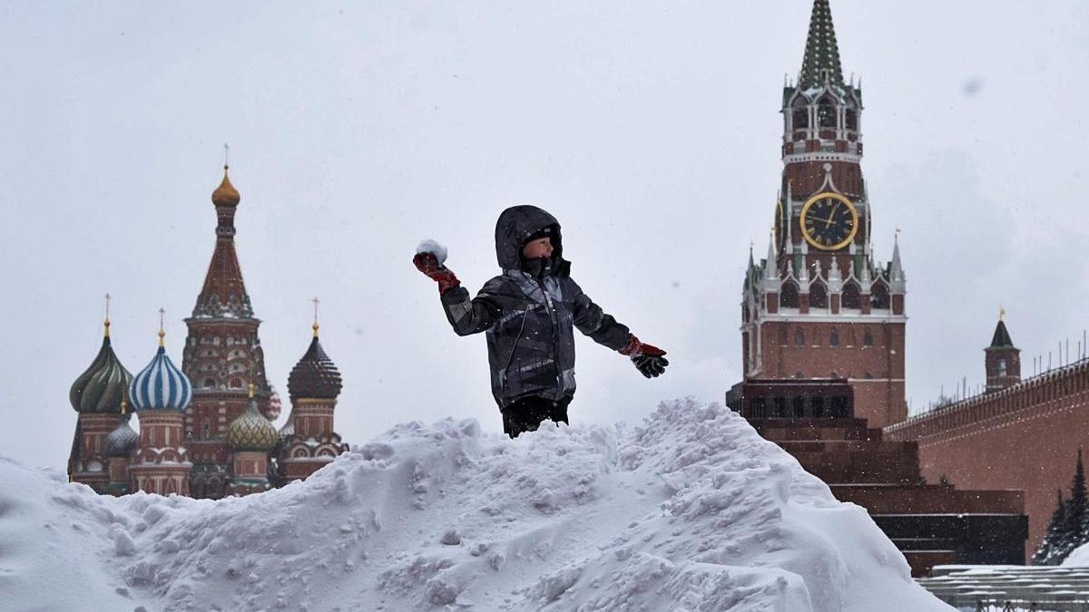 Una nevada «apocalíptica» sepulta Moscou