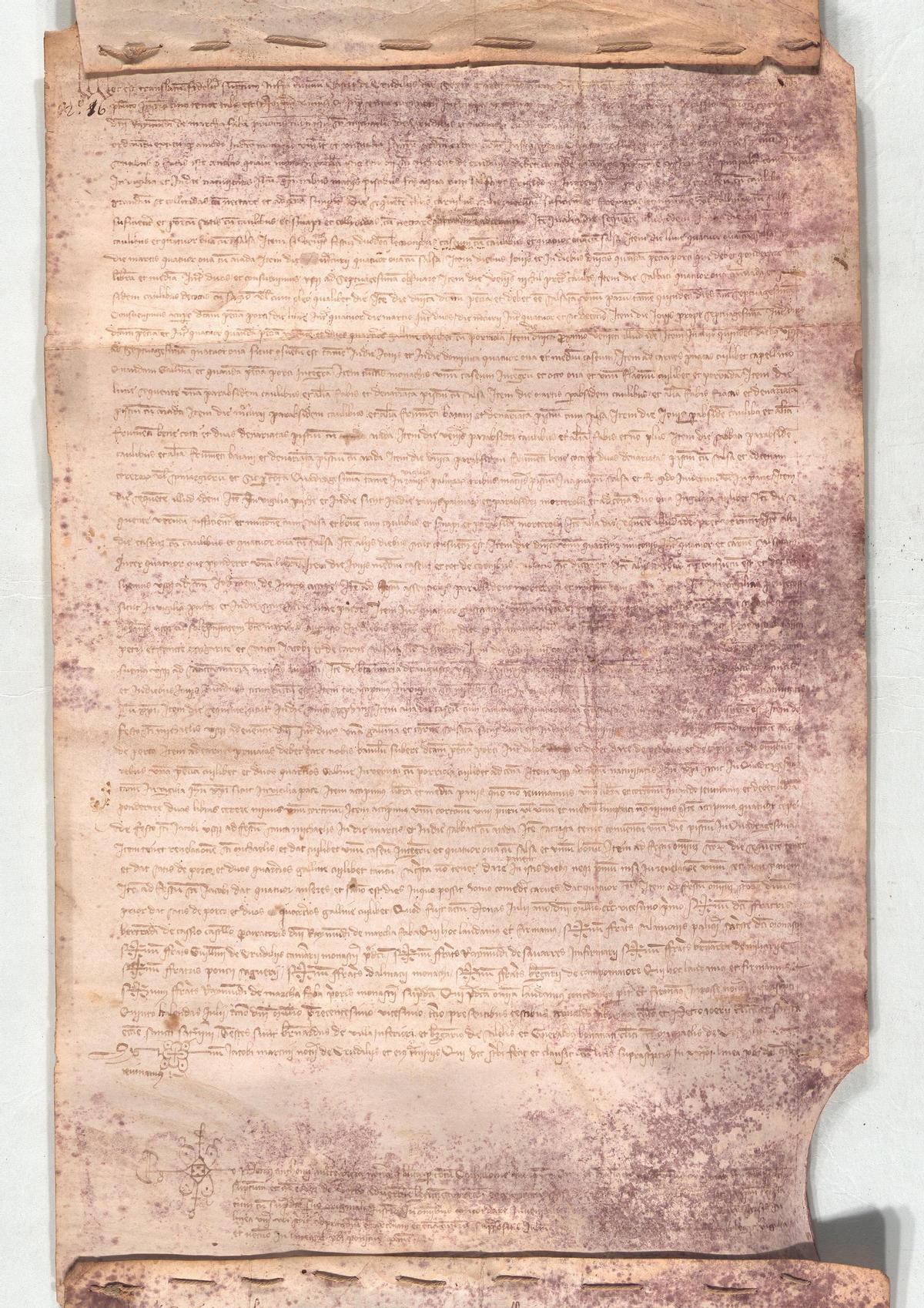 El document de porcions alimentàries de 1321 al Monestir de Sant Miquel de Cruïlles.