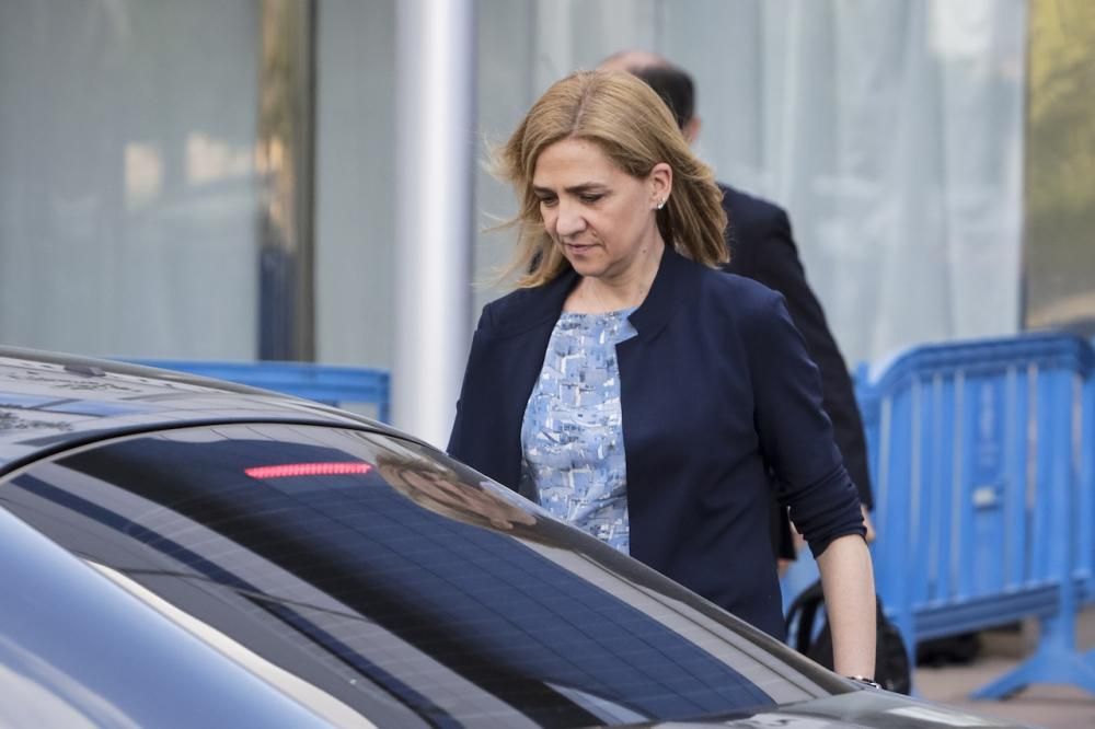 La infanta Cristina regresa al juicio de Nóos para escuchar a las defensas