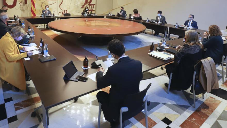 La reunió del Consell Executiu del Govern en funcions a Palau