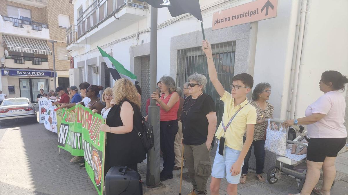 Reciente protesta del colectivo vecinal.