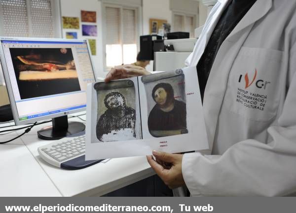 Rueda de prensa en el IVACOR sobre los análisis realizados para la futura restauración del Ecce Homo de Borja