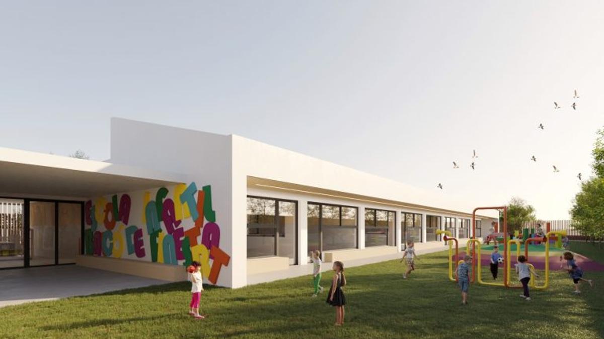 Render de la escuela infantil.