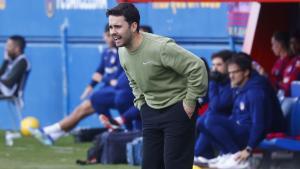 Jonatan Giráldez durante el partido contra el Atlético de Madrid