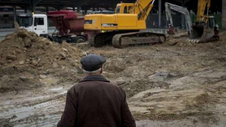 Obras en la Estación Empalme de Ourense. // Brais Lorenzo