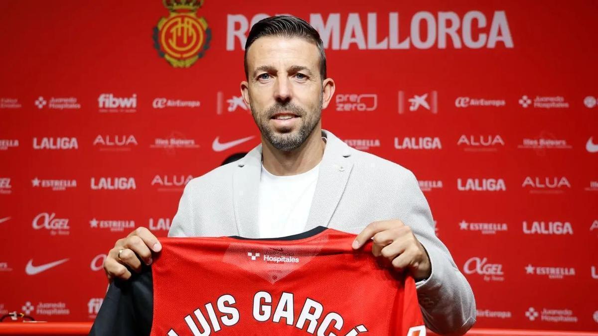 Luis García Fernández, el pasado julio, en su presentación como técnico del Mallorca.