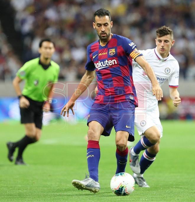 Imágenes del primer partido de pretemporada del FC Barcelona contra el Chelsea, amistoso correspondiente a la Rakuten Cup y disputado en el estadio Saitama.