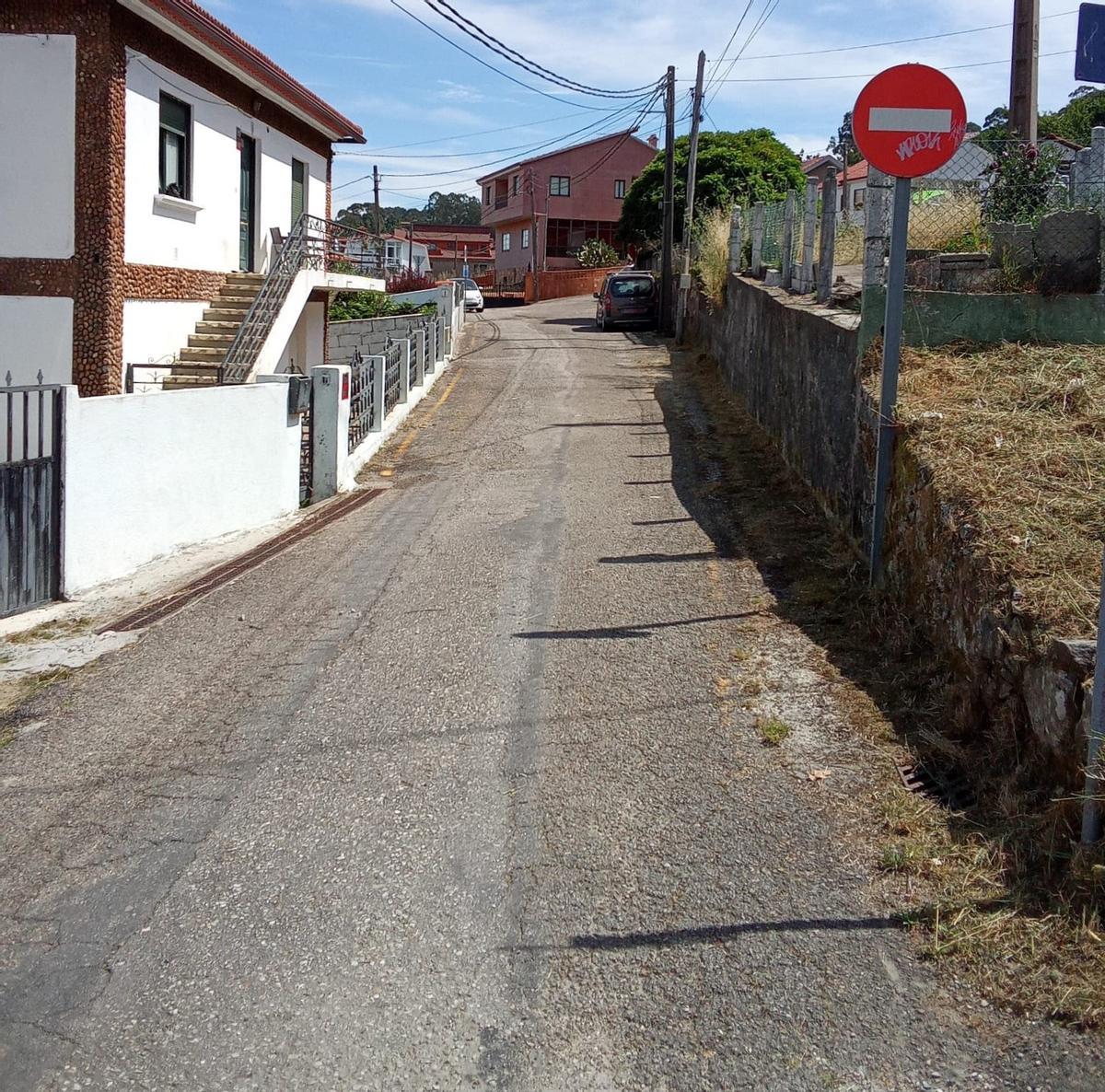 El Camiño da Minada, en Trasmañó, que será mejorado.