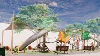 La plaza de la Iglesia de El Pilar contará con un parque infantil con toboganes
