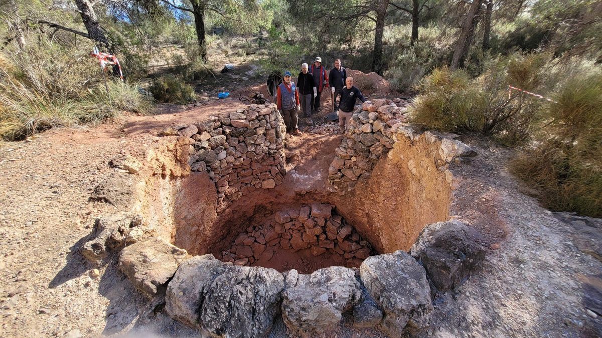 El horno calero, en el Parque Regional de Sierra Espuña, tras su restauración.