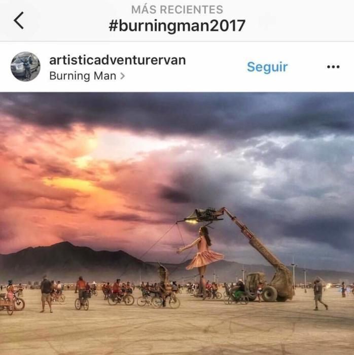 La compañía de teatro urbano de San Vicente relata su experiencia en el festival de arte Burning Man de Black Rock, como única representante española de este encuentro entre 300 propuestas