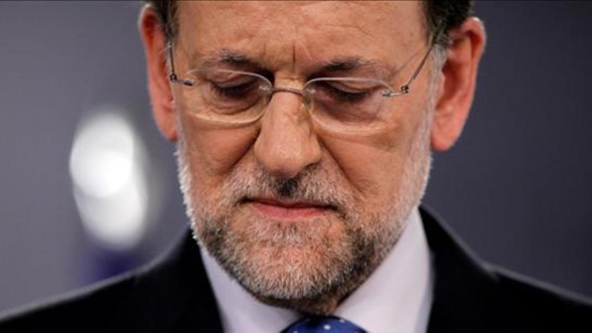 Mariano Rajoy, este viernes, en la rueda de prensa posterior al Consejo de Ministros.