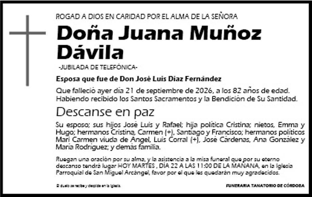 Juana Muñoz Dávila